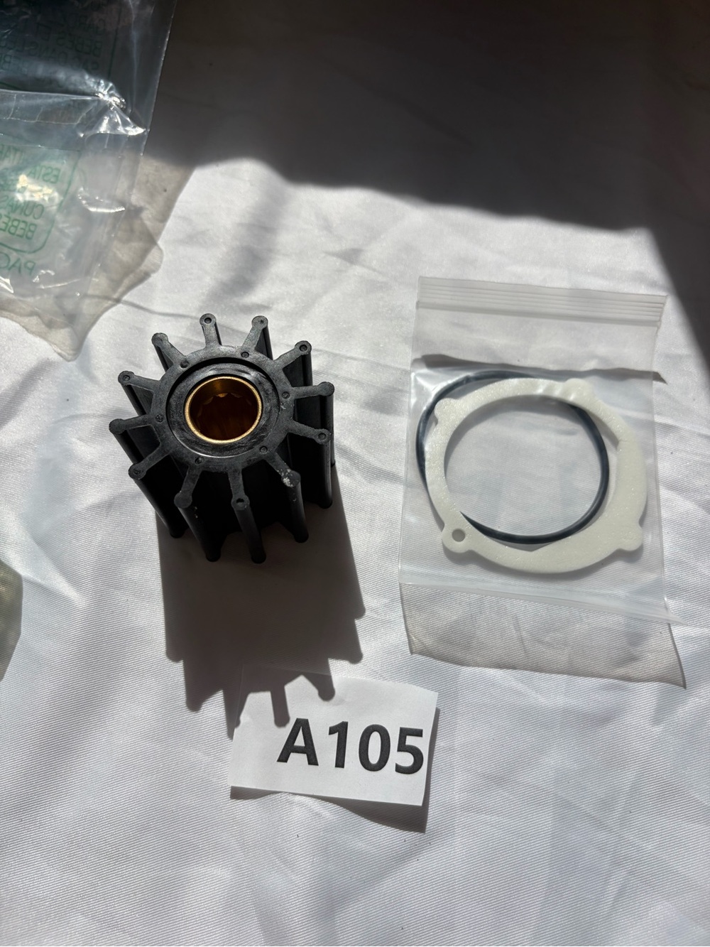 Replacement Black Impeller Kit with White Gasket and O-Ring